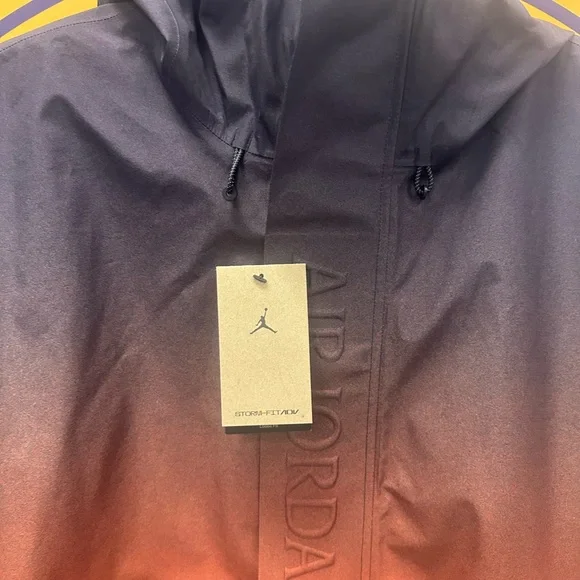 Jordan Ombre Jacket in Black and Orange - Picture 2 of 3